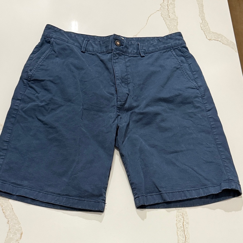 Classic Navy Men's Flat Front Shorts
